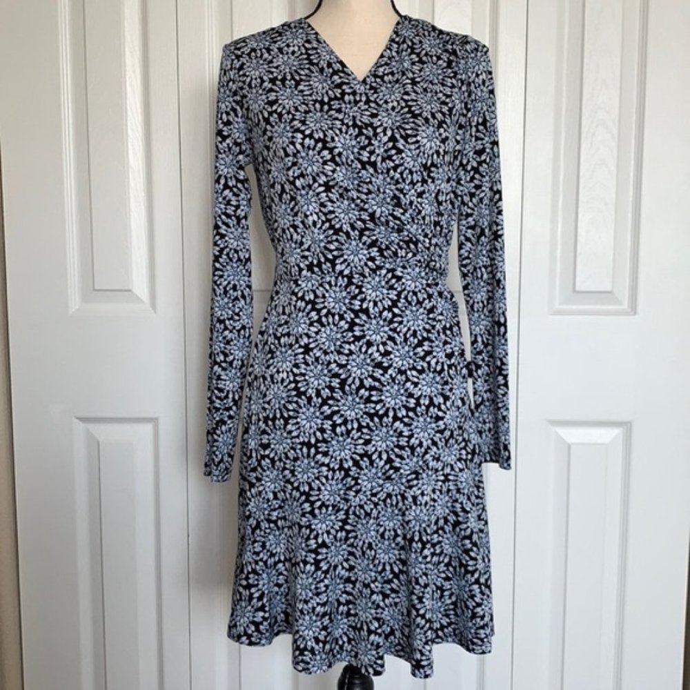 MICHAEL Michael Kors Jewel Floral Print Faux Wrap